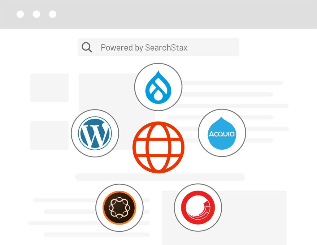 SearchStax works with any DXP or CMS​