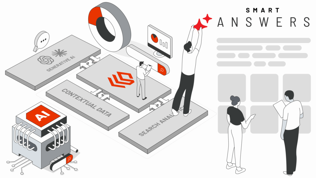 Smart Answers generative AI summaries for site search UX best practices